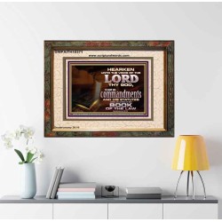 KEEP THE LORD COMMANDMENTS AND STATUTES  Ultimate Inspirational Wall Art Portrait  GWFAITH10371  "18X16"