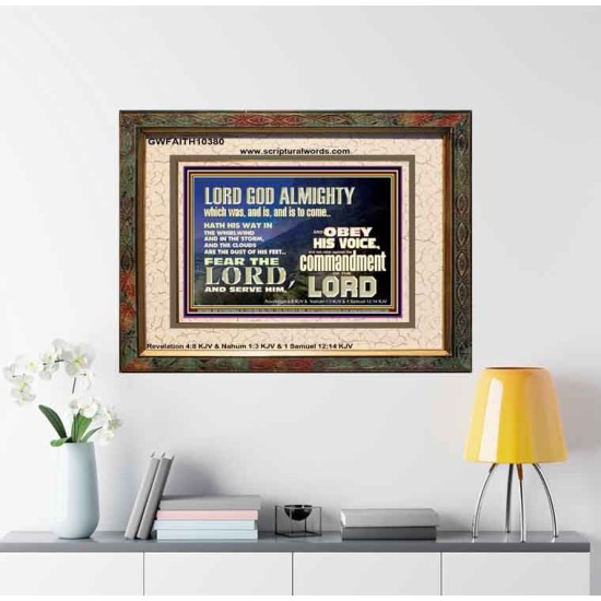 REBEL NOT AGAINST THE COMMANDMENTS OF THE LORD  Ultimate Inspirational Wall Art Picture  GWFAITH10380  