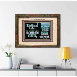 ETERNAL LIFE ONLY THROUGH CHRIST JESUS  Children Room  GWFAITH10396  "18X16"