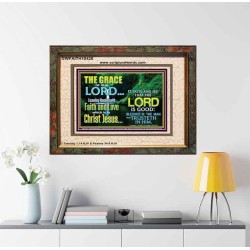 SEEK THE EXCEEDING ABUNDANT FAITH AND LOVE IN CHRIST JESUS  Ultimate Inspirational Wall Art Portrait  GWFAITH10425  