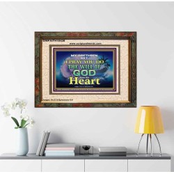 DO THE WILL OF GOD FROM THE HEART  Unique Scriptural Portrait  GWFAITH10426  "18X16"