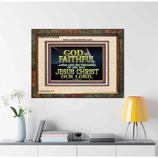 CALLED UNTO FELLOWSHIP WITH CHRIST JESUS  Scriptural Wall Art  GWFAITH10436  