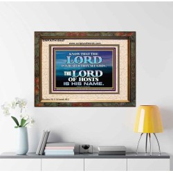 JEHOVAH GOD OUR LORD IS AN INCOMPARABLE GOD  Christian Portrait Wall Art  GWFAITH10447  "18X16"