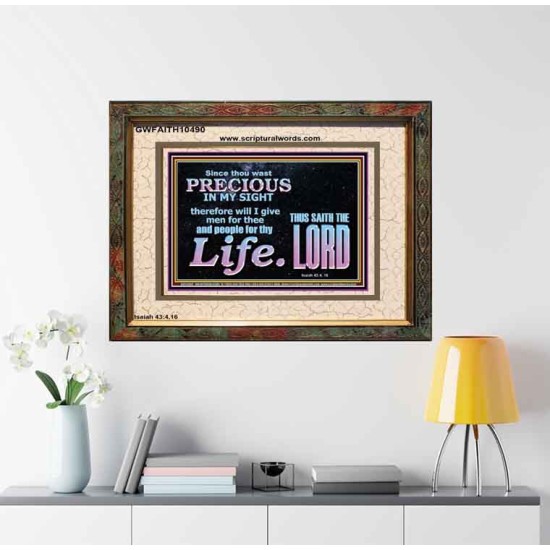 YOU ARE PRECIOUS IN THE SIGHT OF THE LIVING GOD  Modern Christian Wall Décor  GWFAITH10490  