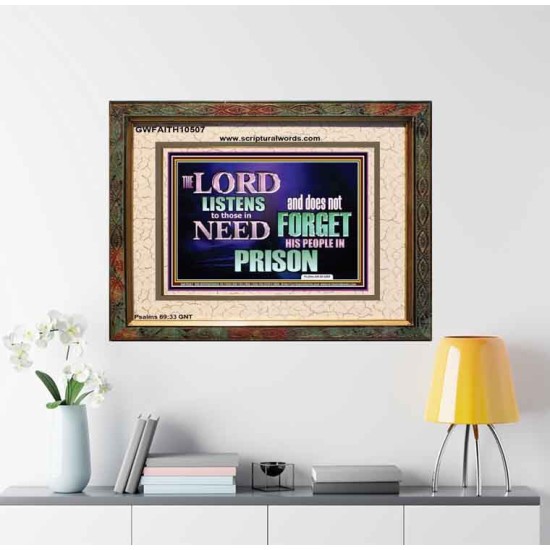 THE LORD NEVER FORGET HIS CHILDREN  Christian Artwork Portrait  GWFAITH10507  
