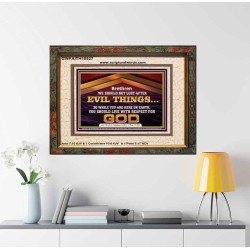 DO NOT LUST AFTER EVIL THINGS  Children Room Wall Portrait  GWFAITH10527  "18X16"