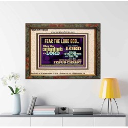 OBEY THE COMMANDMENT OF THE LORD  Contemporary Christian Wall Art Portrait  GWFAITH10539  "18X16"