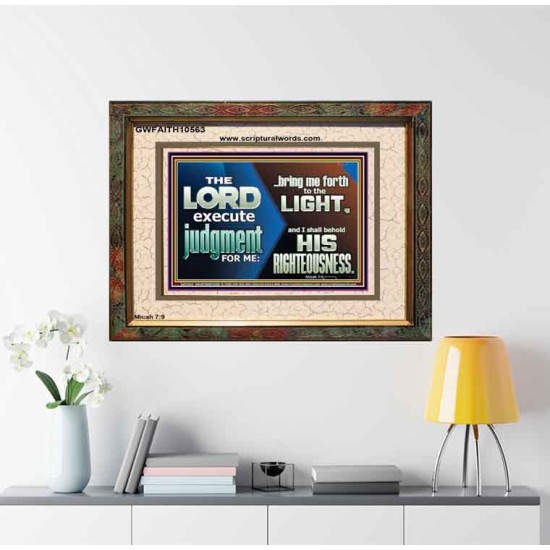 BRING ME FORTH TO THE LIGHT O LORD JEHOVAH  Scripture Art Prints Portrait  GWFAITH10563  
