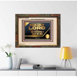 THE LORD HAVE SPOKEN IT AND PERFORMED IT  Inspirational Bible Verse Portrait  GWFAITH10629  "18X16"