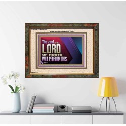 THE ZEAL OF THE LORD OF HOSTS  Printable Bible Verses to Portrait  GWFAITH10640  "18X16"
