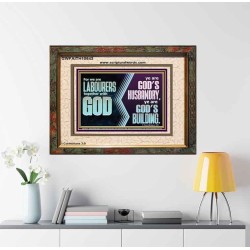 BE GOD'S HUSBANDRY AND GOD'S BUILDING  Large Scriptural Wall Art  GWFAITH10643  "18X16"