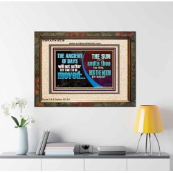 THE ANCIENT OF DAYS WILL NOT SUFFER THY FOOT TO BE MOVED  Scripture Wall Art  GWFAITH10728  "18X16"