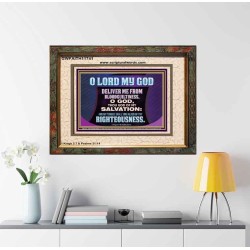 DELIVER ME FROM BLOODGUILTINESS  Religious Wall Art   GWFAITH11741  "18X16"