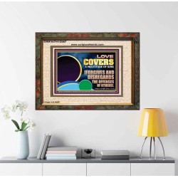 FORGIVES AND DISREGARDS THE OFFENSES OF OTHERS  Religious Wall Art Portrait  GWFAITH12067  "18X16"