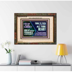 THE DAY OF THE LORD IS GREAT AND VERY TERRIBLE REPENT IMMEDIATELY  Custom Inspiration Scriptural Art Portrait  GWFAITH12145  "18X16"