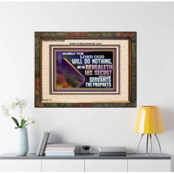 THE LORD REVEALETH HIS SECRET TO THOSE VERY CLOSE TO HIM  Bible Verse Wall Art  GWFAITH12167  "18X16"