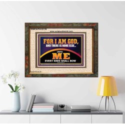 UNTO ME EVERY KNEE SHALL BOW  Scripture Wall Art  GWFAITH12176  "18X16"