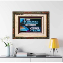 O LORD THY LAW IS THE TRUTH  Ultimate Inspirational Wall Art Picture  GWFAITH12179  "18X16"