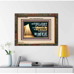 HE THAT FOLLOWETH ME SHALL NOT WALK IN DARKNESS  Modern Christian Wall Décor  GWFAITH12956  "18X16"