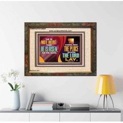 HE IS NOT HERE FOR HE IS RISEN  Children Room Wall Portrait  GWFAITH13091  "18X16"