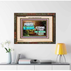 MAKE HIS PRAISE GLORIOUS  Modern Art Portrait  GWFAITH9599  "18X16"