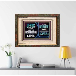 BELIEVE IN HIM AND THOU SHALL LIVE  Bathroom Wall Art Picture  GWFAITH9791  "18X16"