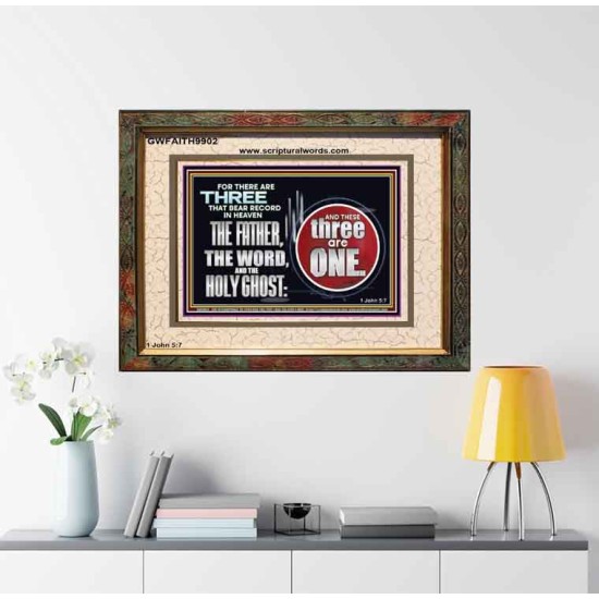 THE THREE THAT BEAR RECORD IN HEAVEN  Modern Wall Art  GWFAITH9902  