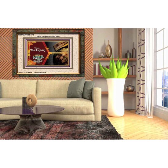 THE LORD IS GOOD HIS MERCY ENDURETH FOR EVER  Contemporary Christian Wall Art  GWFAITH10471  