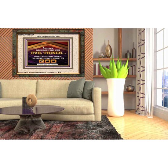 DO NOT LUST AFTER EVIL THINGS  Children Room Wall Portrait  GWFAITH10527  