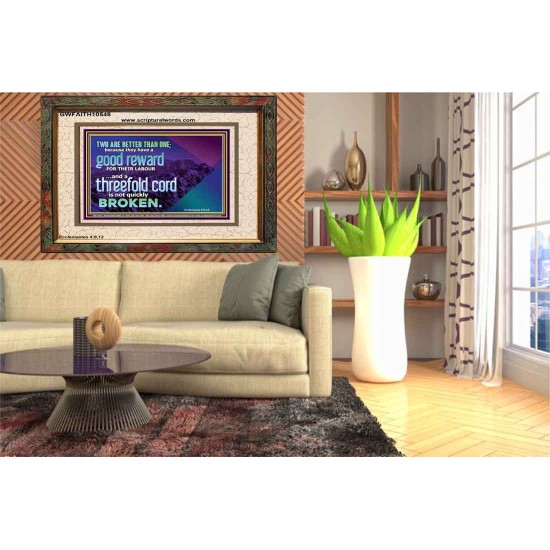 TWO ARE BETTER THAN ONE  Contemporary Christian Wall Art Portrait  GWFAITH10548  