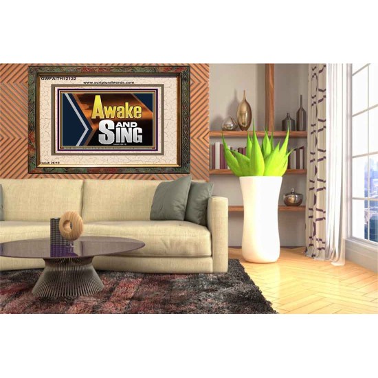 AWAKE AND SING  Affordable Wall Art  GWFAITH12122  