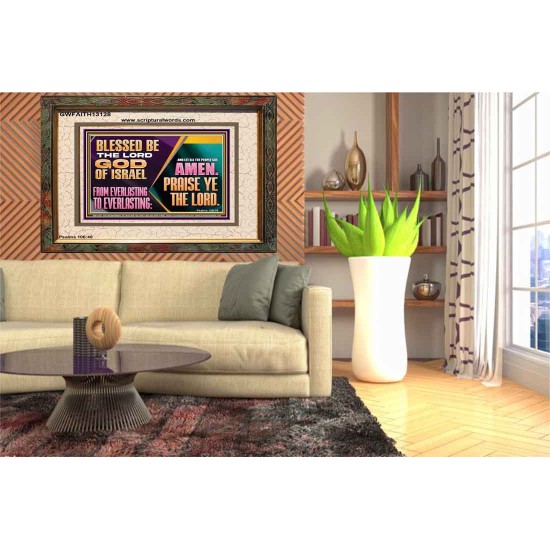 LET ALL THE PEOPLE SAY PRAISE THE LORD HALLELUJAH  Art & Wall Décor Portrait  GWFAITH13128  