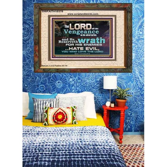 HATE EVIL YOU WHO LOVE THE LORD  Children Room Wall Portrait  GWFAITH10378  