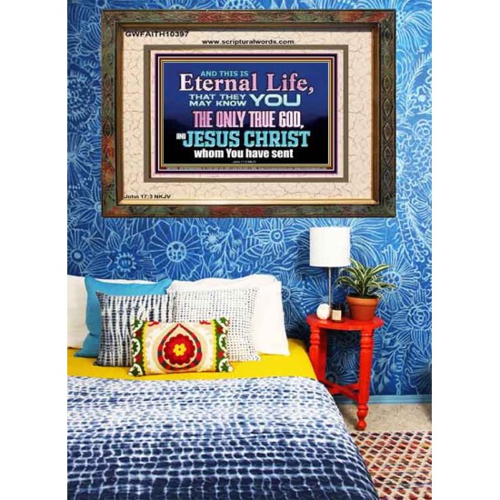 CHRIST JESUS THE ONLY WAY TO ETERNAL LIFE  Sanctuary Wall Portrait  GWFAITH10397  