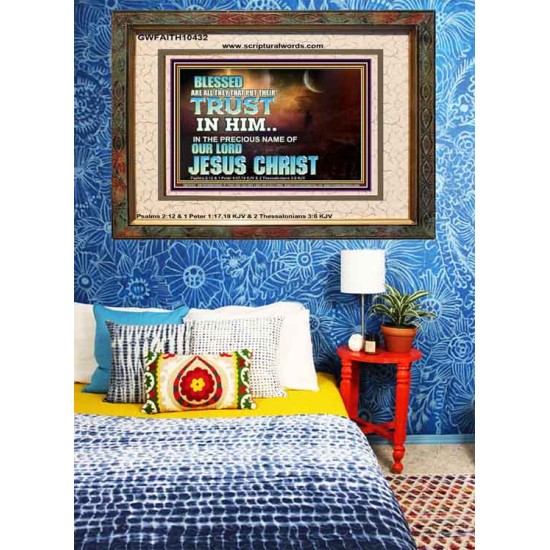 THE PRECIOUS NAME OF OUR LORD JESUS CHRIST  Bible Verse Art Prints  GWFAITH10432  