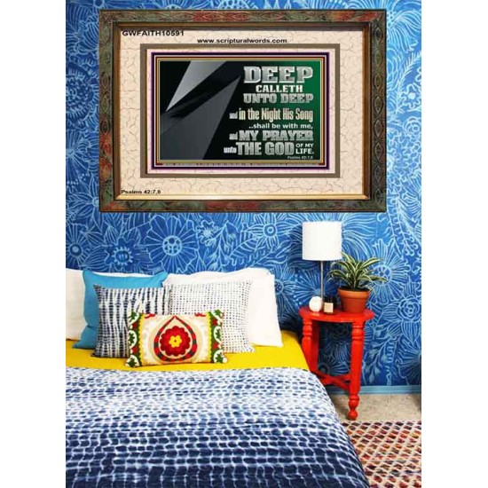 DEEP CALLETH UNTO DEEP  Modern Wall Art  GWFAITH10591  