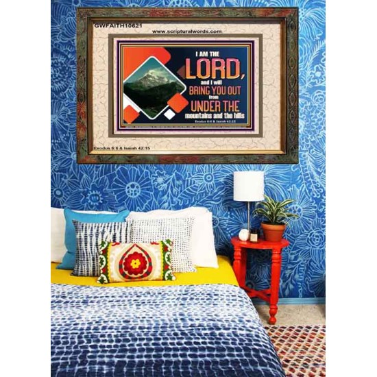 COME OUT FROM THE MOUNTAINS AND THE HILLS  Art & Décor Portrait  GWFAITH10621  