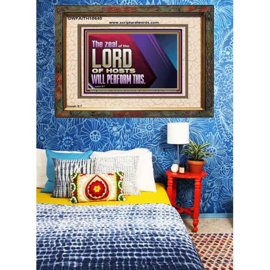 THE ZEAL OF THE LORD OF HOSTS  Printable Bible Verses to Portrait  GWFAITH10640  