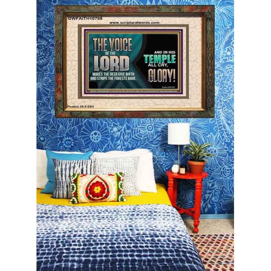 THE VOICE OF THE LORD MAKES THE DEER GIVE BIRTH  Art & Wall Décor  GWFAITH10789  