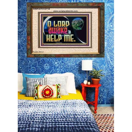 O LORD AWAKE TO HELP ME  Christian Quote Portrait  GWFAITH12718  