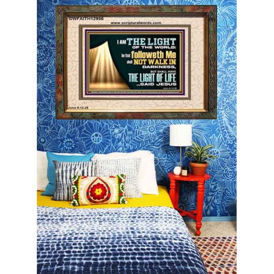 HE THAT FOLLOWETH ME SHALL NOT WALK IN DARKNESS  Modern Christian Wall Décor  GWFAITH12956  