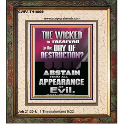 ABSTAIN FROM ALL APPEARANCE OF EVIL  Unique Scriptural Portrait  GWFAITH10009  