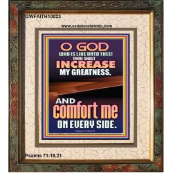 O GOD INCREASE MY GREATNESS  Church Portrait  GWFAITH10023  "16x18"