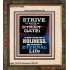 STRAIT GATE LEADS TO HOLINESS THE RESULT ETERNAL LIFE  Ultimate Inspirational Wall Art Portrait  GWFAITH10026  "16x18"