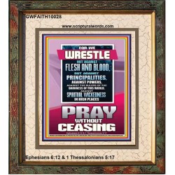 POWER AGAINST SPIRITUAL WICKEDNESS IN HIGH PLACES  Unique Power Bible Portrait  GWFAITH10028  "16x18"