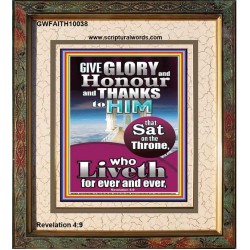 GIVE GLORY AND HONOUR TO JEHOVAH EL SHADDAI  Biblical Art Portrait  GWFAITH10038  "16x18"