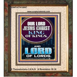 JESUS CHRIST - KING OF KINGS LORD OF LORDS   Bathroom Wall Art  GWFAITH10047  "16x18"