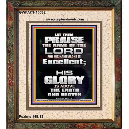 LET THEM PRAISE THE NAME OF THE LORD  Bathroom Wall Art Picture  GWFAITH10052  