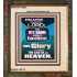 HIS GLORY IS ABOVE THE EARTH AND HEAVEN  Large Wall Art Portrait  GWFAITH10054  "16x18"