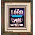 THE MEEK IS BEAUTIFY WITH SALVATION  Scriptural Prints  GWFAITH10058  "16x18"